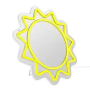 12" Yellow LED Neon Light Sun Mirror by Ashland®