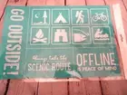 New Chalk Couture GO OUTSIDE Size C Transfer ~ Reusable ~ Camping Fishing Canoe