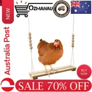 Chicken Swing Toy for Coop Handmade in USA!!! Natural Safe Wooden Accessories AU