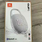 JBL Clip 5 Speaker Portable Waterproof Wireless Speaker System White