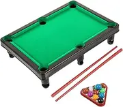 Set of Boys and Girls Mini Pool Table Plastic Billiard Game Children's Play Tables Family Interaction Toy Indoor Billiard Set