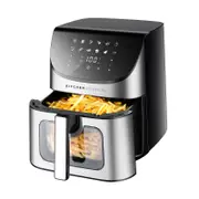 Kitchen Couture 8L Air Fryer with Viewing Window 8 Litre Silver