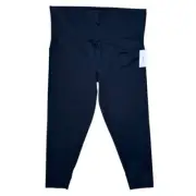 Spanx Booty Boost Leggings 2X Petite Full Length Black Compression 50124P NWT