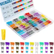 330PCS Car Fuses Assortment Kit, Upgraded Blade Fuses Automotive Standard & Mini