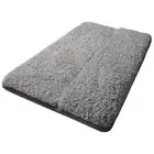 For Thick Plush Polyester Bath Mat Soft Quick Dry and Anti Slip Backing