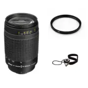 Nikon AF Zoom Nikkor 70-300mm f/4-5.6G Lens + UV Filter & Lens Cap Keeper