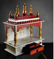 Designer Beautiful Home Office Pooja Mandir Ghar Worship Wooden God Temple