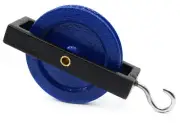 Single Pulley, 1 Hook - 3.5" x 2" - Aluminum - Eisco Labs