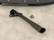 Black Titanium Deep Pocket Clip For Andrew Demko AD20.5 Knife Right Hand