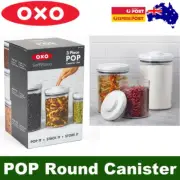 OXO SoftWorks 3-Piece Airtight POP Round Canister Set - 1.8 L, 2.8 L and 4.2 L