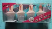 Whimsy Pop Brand: Set Of 4 Pink Ring Top Ice Pop Molds - New With Free Shipping