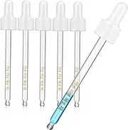 Essential Oils Pipette Pack Glass Droppers Calibrated Graduations Oil Bottle Pipettes for Skincare Lab Use