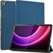 [DMLuna] Case for Samsung Galaxy Tab A9 Plus 11" Tablet 2023 Model (SM-X210/X216/X218), Multi-Viewing Angles Slim Premium PU Leather Cover with Auto Wake Sleep for Galaxy Tab A9+ 11" Tablet, Navy Blue