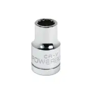 Powerbuilt 1/2 Inch Drive x 7/16 Inch 12 Point Shallow Socket - 642039