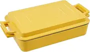 Flavehc Cast Iron Rectangular Dutch Oven Cast Iron Pan with Skillet Lid 9"X13"Casserole Dishes for Oven 2-In-1 Lasagna Pan set