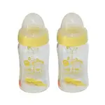 黃色小鴨 PIYO PIYO 寬口葫蘆玻璃奶瓶180ML 2入組