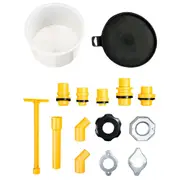 15Pcs Car Radiator Coolant Refill Funnel Kit Spill Proof Cooling System Tool