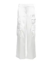 SATIN TOYBOX CARGO PANTS COCONUT MILK CO IT40,IT42,IT36 White