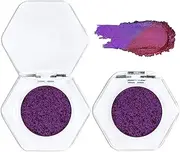 Double Chrome Eye Shadow, Single Shadows Ethereal Single Color-Shifting Eyeshadow, High Pigment Metallic Shimmer Multichrome Eyeshadow (4#)