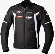 RST IOM TT Team Evo, textile jacket waterproof , color: Black/White , size: S