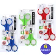 6 Stainless Steel Scissors 14cm Household Office Kids Art Craft Shears Paper Cut