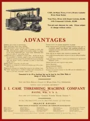 1910 Case Threshing Machine Co. NEW Metal Sign: Case 10 Ton Road Roller - Racine