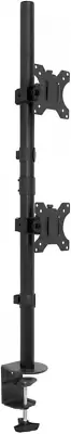 Mount-It! Vertical Dual Monitor Mount | Stacked Desk Stand | Fits 2...