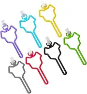 Milisten 7pcs Dog Poop Bag Holder Clip Hands Waste Bag Dispenser for Pets Durable Easy to Use with Simple Knot and Slide Design