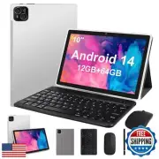 ITMEIPC Tablet, Android 14 Tablet with 12GB (4+8) RAM 128GB ROM, Octa-Core Pr