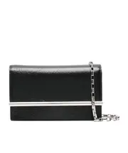 Alexander McQueen T-Bar Chain-Linked Clutch Bag One size black