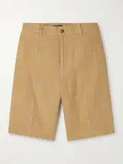 [Polo Ralph Lauren] Polo Ralph Lauren - Long Linen Shorts - Sand - US6 US 6 Neutrals