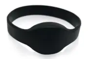 100 Black Wristbands Compatible with the Keri® MS Format