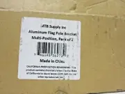2Qty MTB Aluminum Wall Mount Flag Pole Bracket Display Flag in Multi Position