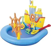 H2OGo! Tug Boat Inflatable Kiddie Pool | Blow Up Pool Summer Toy for Outdoor Family Fun | Kids Pool and Swimming Play Set