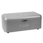Soho Grey Bread Box Modern Kitchen Storage Container Durable Elegant Design