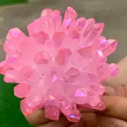 417G New Find pink PhantomQuartz Crystal Cluster MineralSpecimen