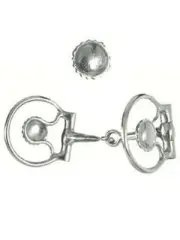 Formay SS 2-1/2" ring snaffle mouth bit w/GS concho bit 175467,western bit