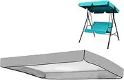 Swing Chair Canopy Replacement,210D Oxford Cloth Patio Swing Top with 4 Reinforced Corner Pockets,Outdoor Patio Swing Canopy Replacement Top for Swing Seat 2 3 Seater Garden Hammock