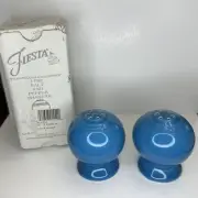Fiesta Ware Fiestaware Peacock Light Blue Salt and Pepper Shaker Set 2013 NIB