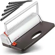Genie CB 800 Spiral Binder (up to 145 Sheets; DIN A4; incl. Plastic Binding Set) Silver/Black