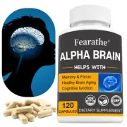 Alpha Brain Memory And Focus Capsules Supplement For Men & Women