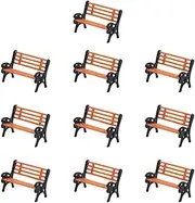 Model Train Park Street Seat Bench Chairs Settee 1:87 HO Scale Park Layout Scenery 30Pcs