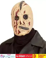 Bloody Horror Zipper Evil Killer Zombie Cosplay Face Latex Halloween Mask