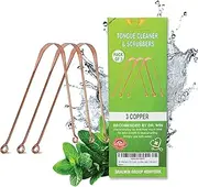 SHALWIN TONGUE CLEANER PACK OF 3 COPPER TONGUE SCRAPER STOP BAD BREATHE,LIMPIADOR DE LENGUAY ORAL CARE…FOR ADULT, METALLIC