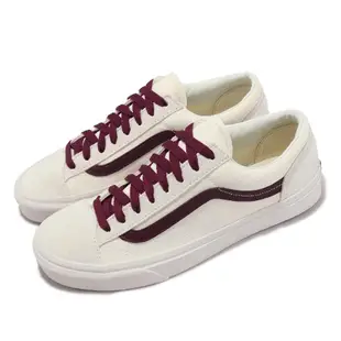 Vans 範斯 休閒鞋 Style 36 男鞋 女鞋 白 紅 麂皮 帆布 小白鞋 基本款 VN0A54F6PRT