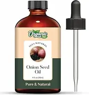 ORGANIC ZING Onion Seed (Allium Cepa) Oil | Pure & Natural Carrier Oil for Haircare & Skincare - 118ml/3.99fl oz