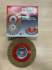 Brass Coated 6”/150mm Bench Grinder Wire Wheel