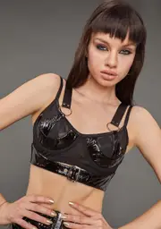 [Poster Grl] Hard To Impress Mesh Bra Top