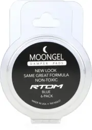 RTOM Moongel Drum Damper Pads - Blue (6-pack) (12-pack) Bundle