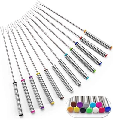 12Pack Chocolate Fork Fondue Tools Chocolate Dipping Fork for Chocolate Fountain